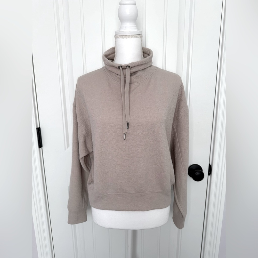 Danskin Taupe Drawstring Sweatshirt